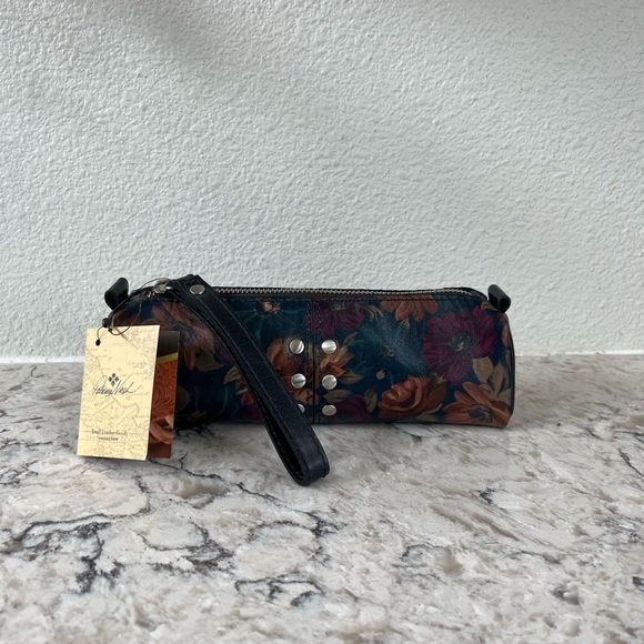 Patricia Nash Black Cosmetic Bag with Floral Design - Picture 1 of 8